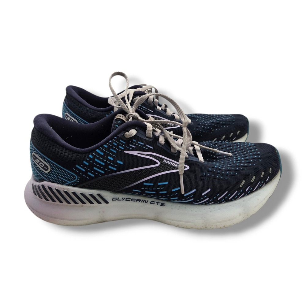 Brooks Glycerin GTS 20 Sneaker Women 10.5 Road Running 1203701B499 Peacoat Ocean